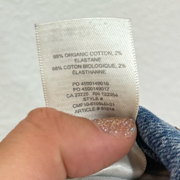 Aritzia Denim Forum The Arlo High Rise Straight 28L Women’s Size 27 - Picture 13 of 14